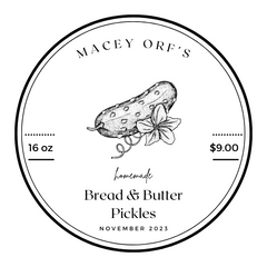 16 oz Bread & Butter Pickles