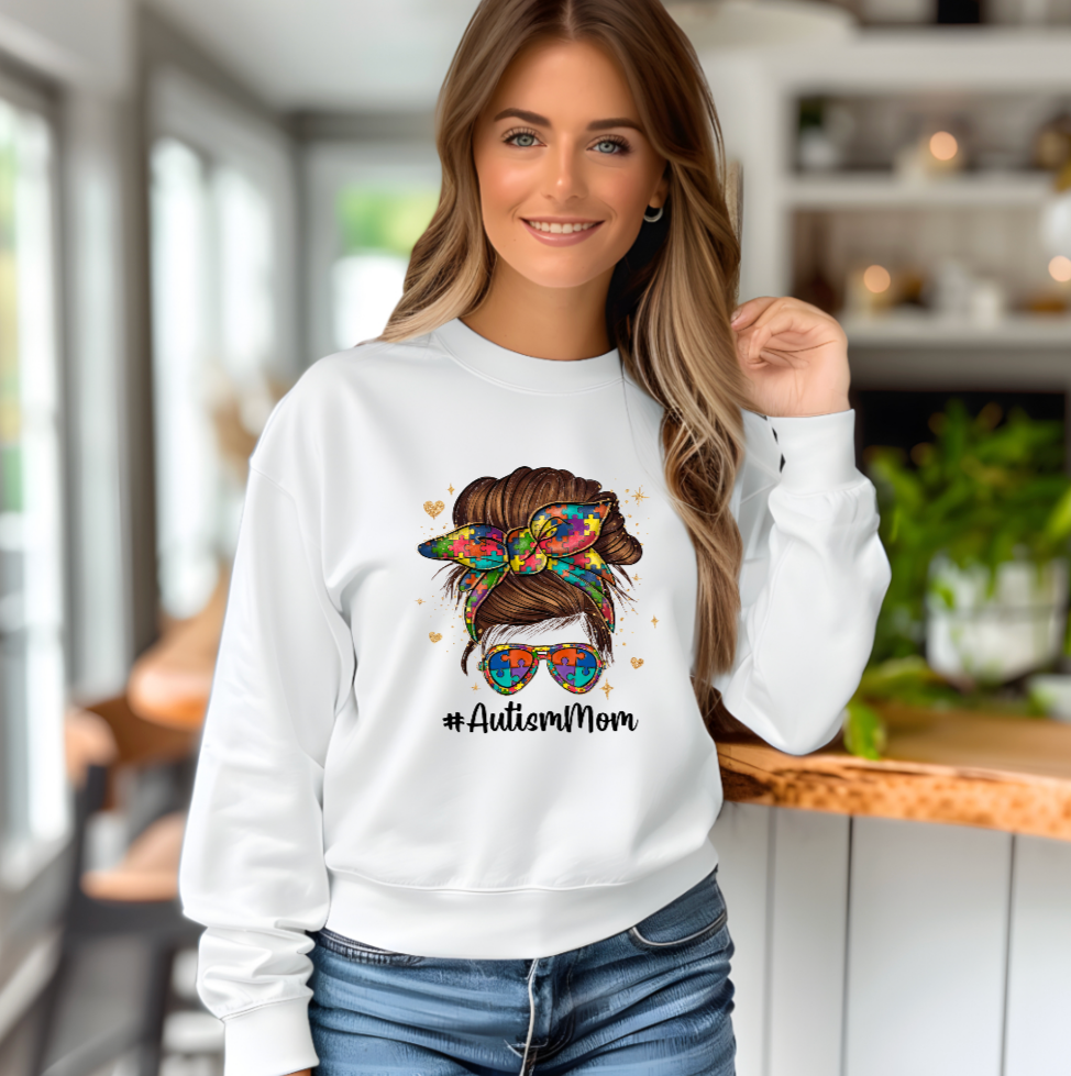 #Autism Mom Crewneck