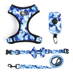 Printed Chest Harness Set Dog Rope Pet Supplies