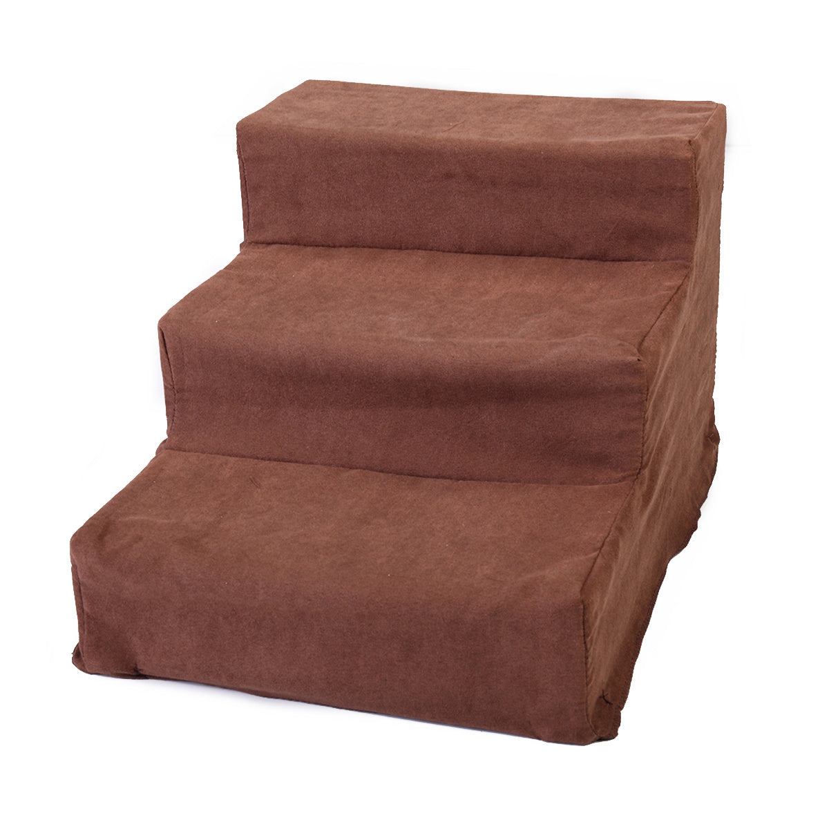 Pet climbing ladder-brown suede