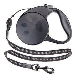 Black Extra-Small Retractable Dog Leash 10FT