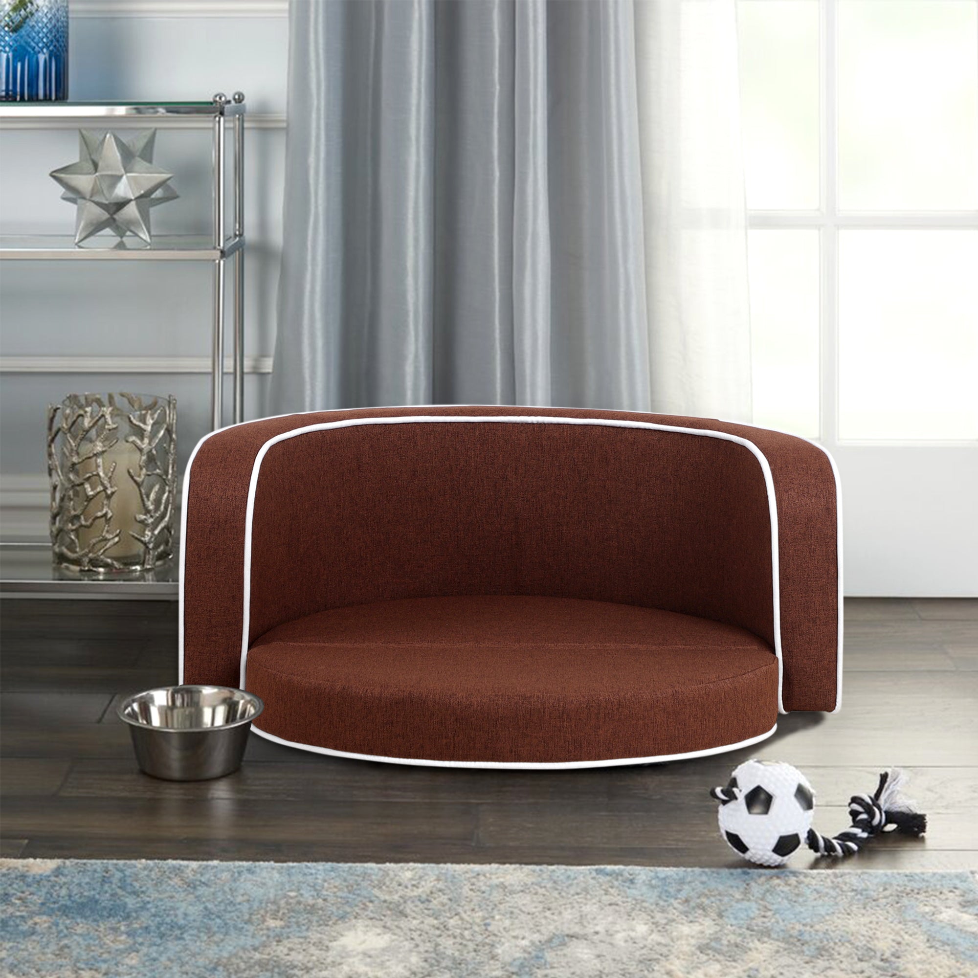 Round Pet Sofa with Cushion