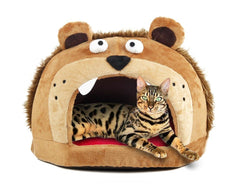 Roar Bear Plush Fleece Pet Bed