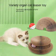 Magnetic Velcro Organ Cat Scratch Board Corrugated Paper Cat Toys Pet Toys