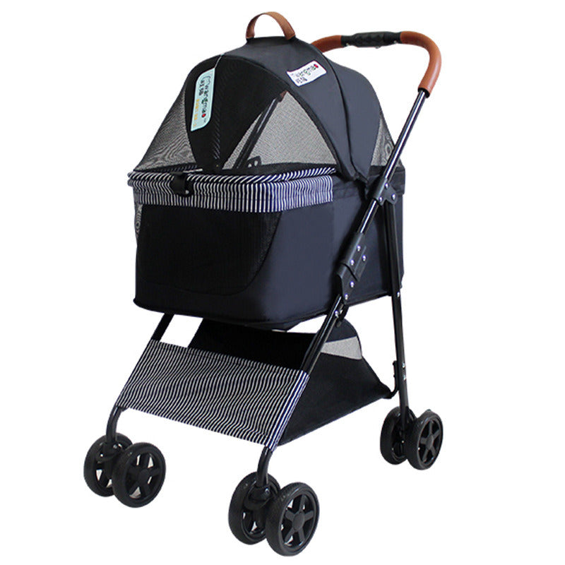 Portable Pet Stroller Cat Trolley, Dog Travel Cart