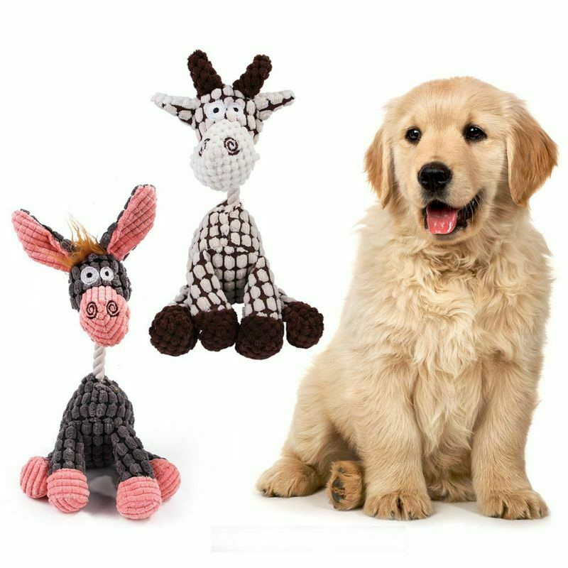 Funny Pet Puppy Chewy Squeaky Plush Sound Toys