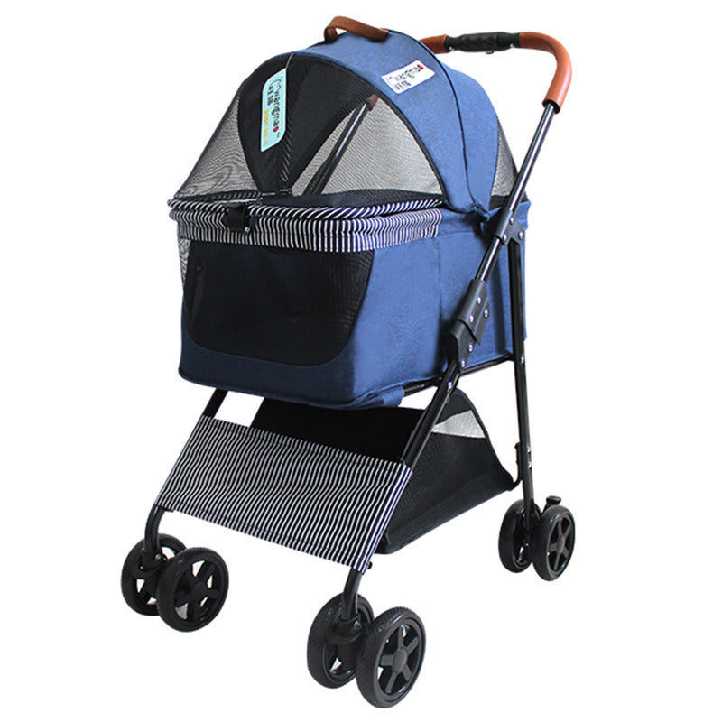 Portable Pet Stroller Cat Trolley, Dog Travel Cart