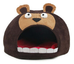 Roar Bear Snuggle Plush Pet Bed