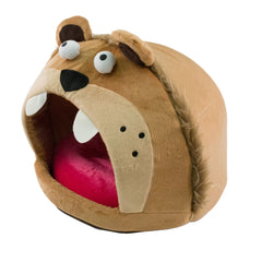 Roar Bear Plush Fleece Pet Bed