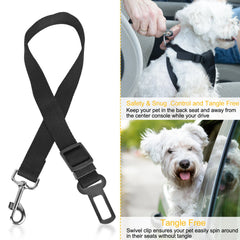 Pet Dog Car Seat Belt Leash Adjustable 2pc