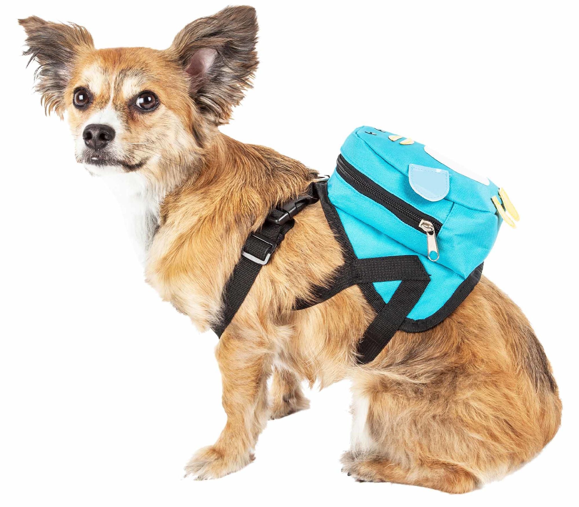 Large-Pocketed Compartmental Animated Dog Harness Backpack