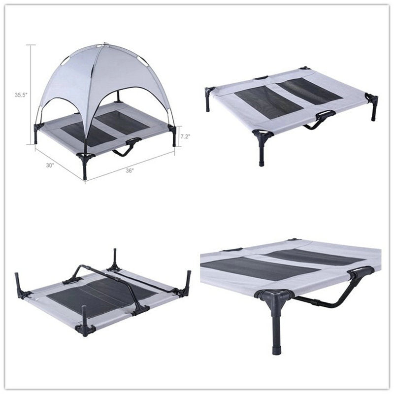 Elevated Pet Dog Bed Tent with Canopy