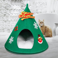 Christmas Tree Shape Pet Bed