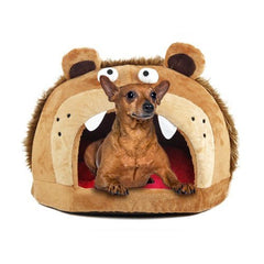 Roar Bear Plush Fleece Pet Bed