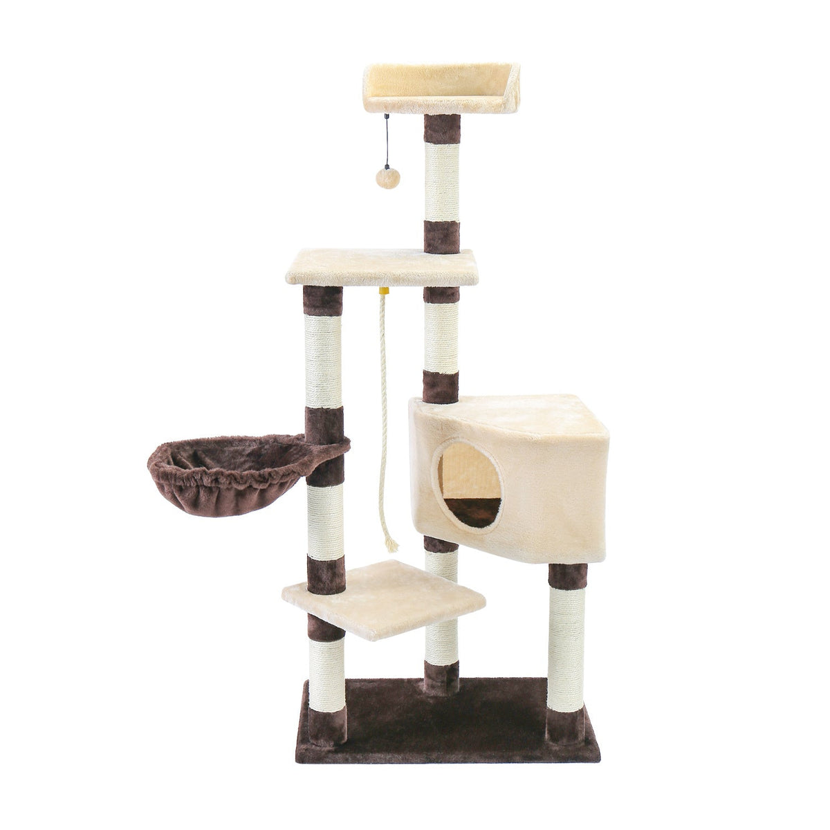 Cat Condo With Scratching Post and Cat Tower