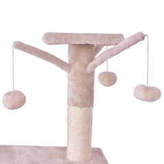 Pet Play Condo Scratching Posts Ladder For Cat Play Tree 56"