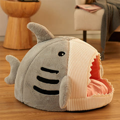 Shark Cat House Cute Pet Sleeping Bed