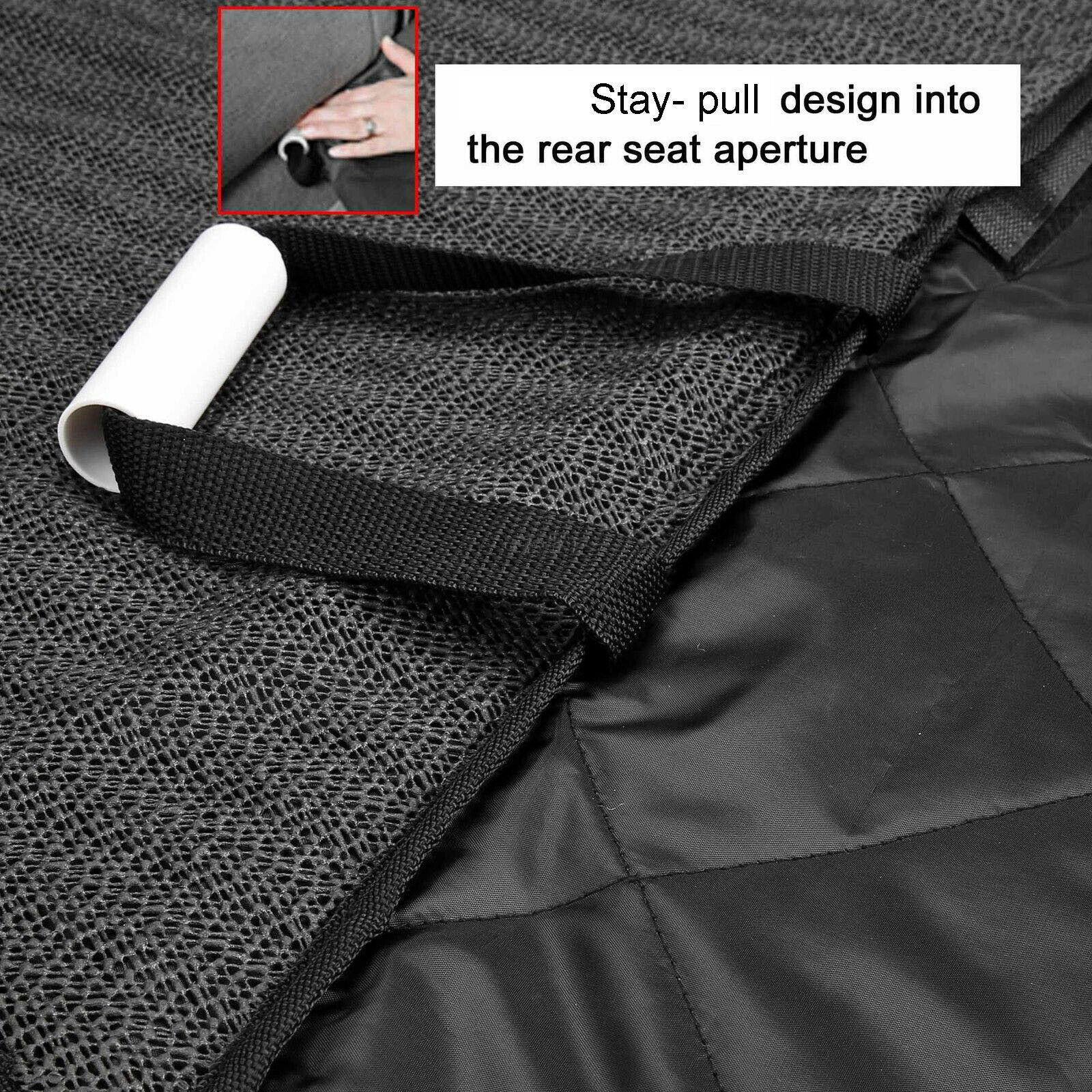 Pet Dog Car Seat Cover Rear -Black XH