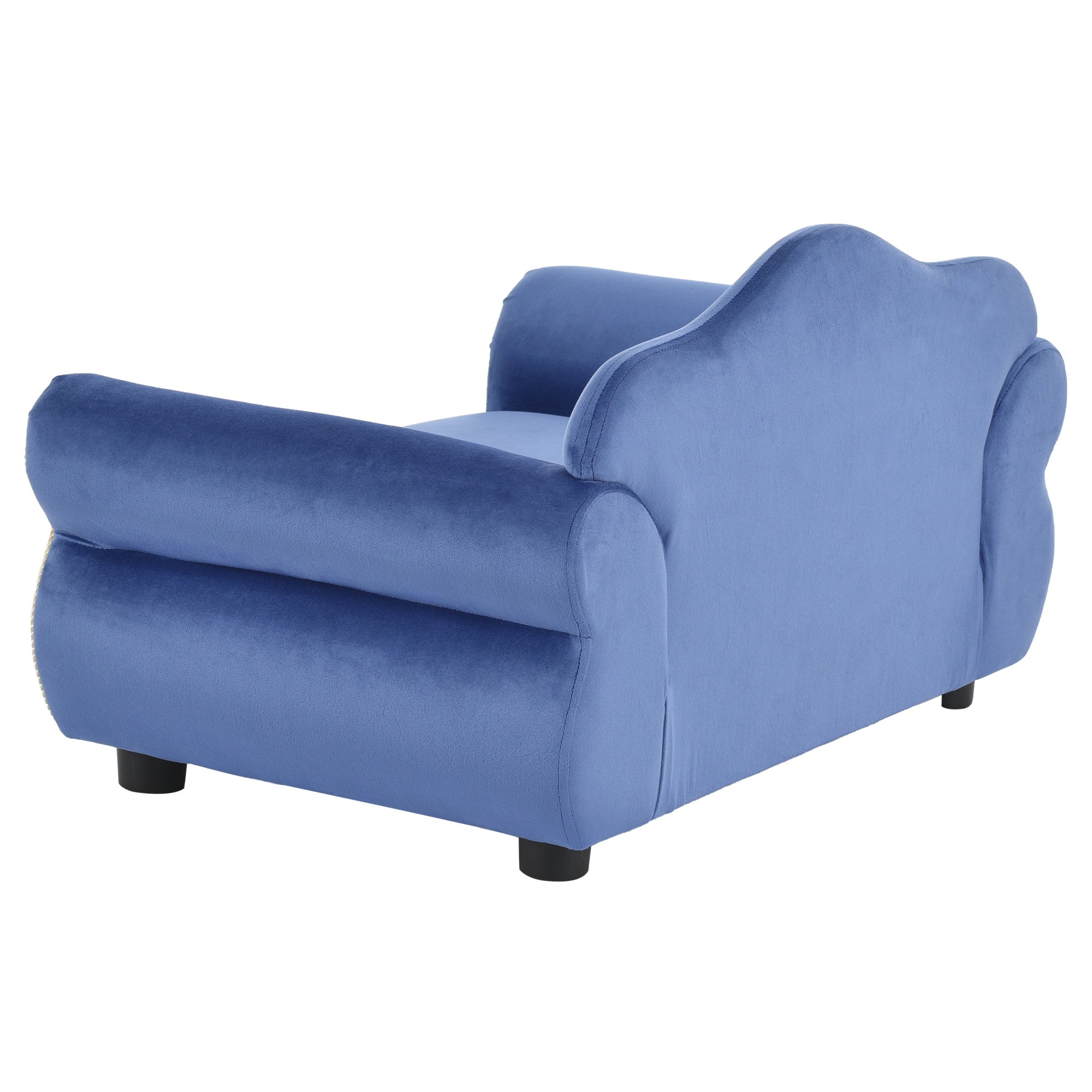 Pet Velvet Sofa With Wooden Frame