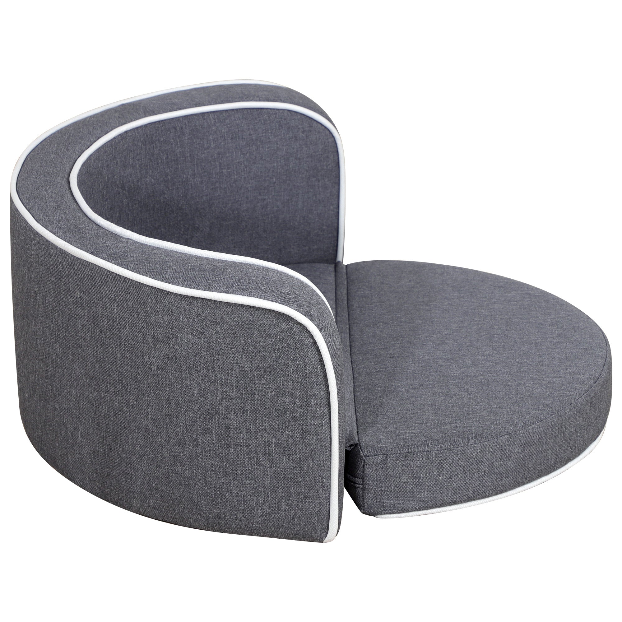 Round Pet Sofa with Cushion