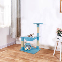 Cat Climbing Tower Lamb Blue