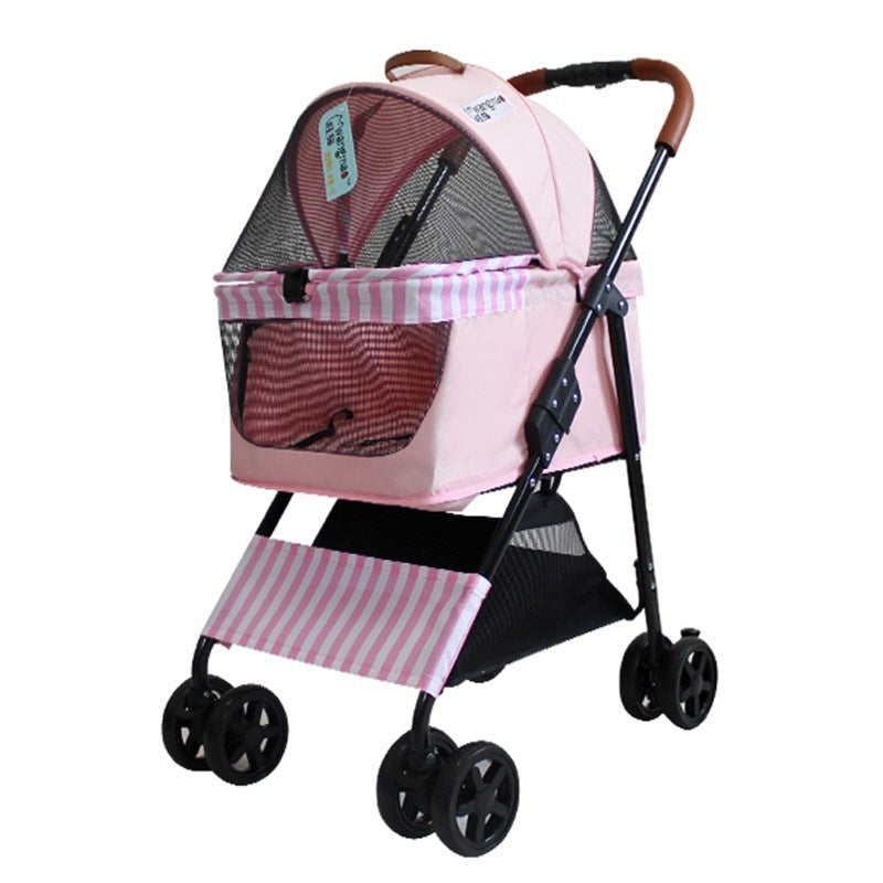 Portable Pet Stroller Cat Trolley, Dog Travel Cart