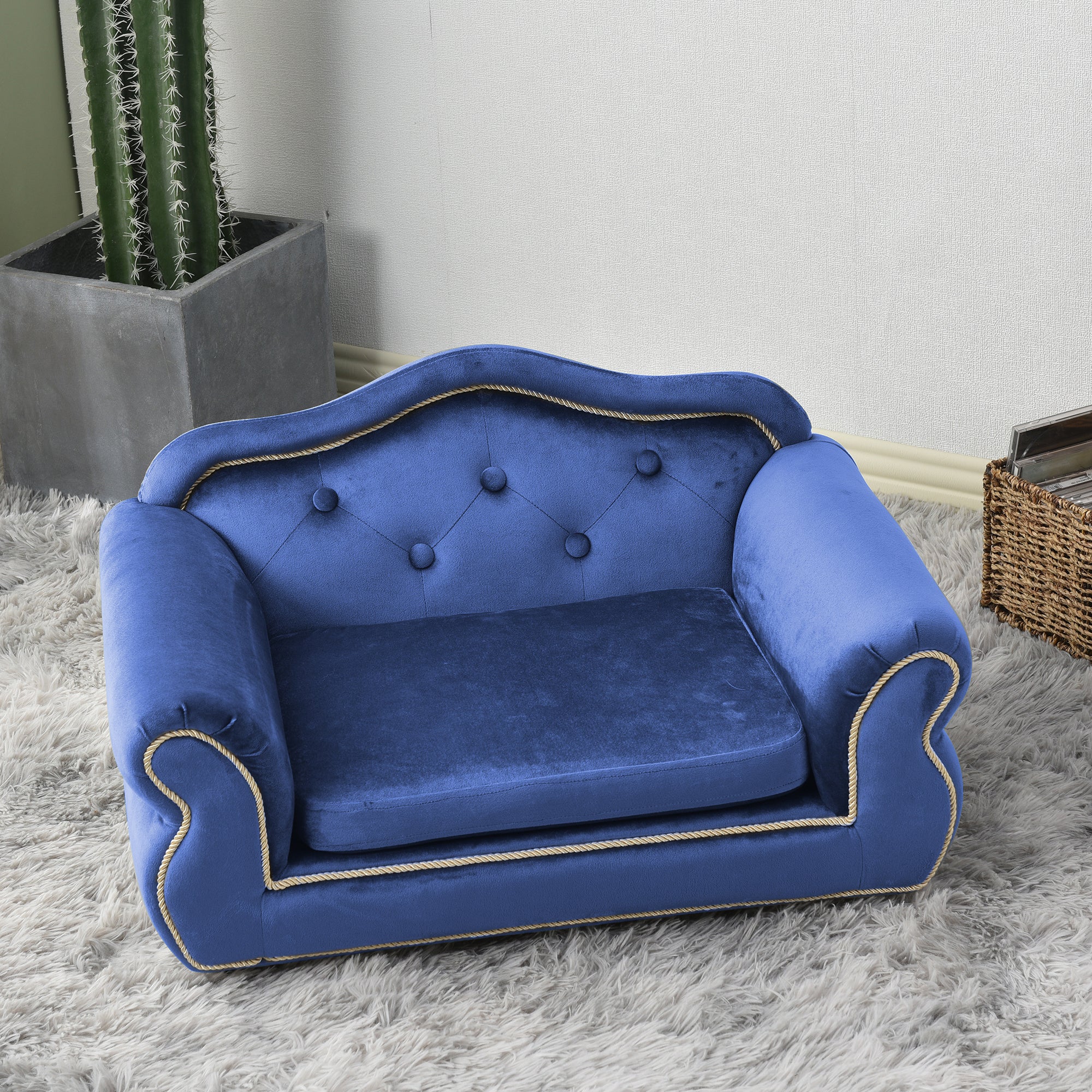 27" Pet Sofa With Cushion