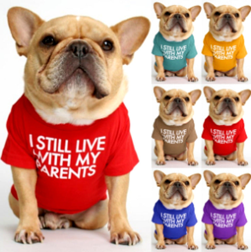 Round Collar T-shirt Teddy Pet Clothing