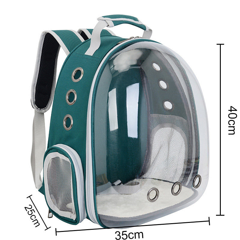 Pet Transparent Space Capsule Backpack