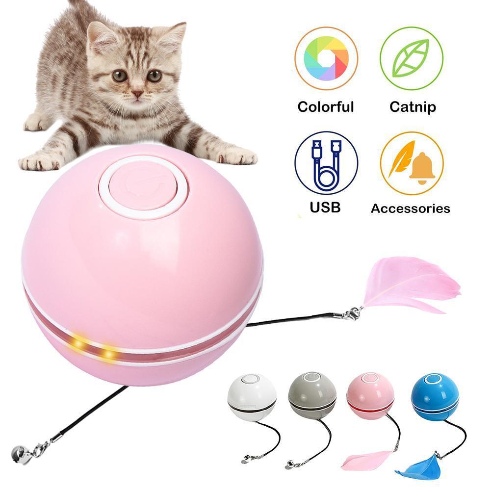 Pet Cat Toy LED Light Cat Ball USB Charging