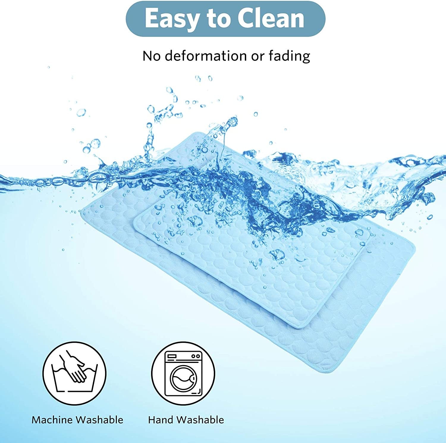 Dog Cooling Mat Self Cooling Blanket, Washable Pet Cooling Mat, 28X22Inch/70X55Cm