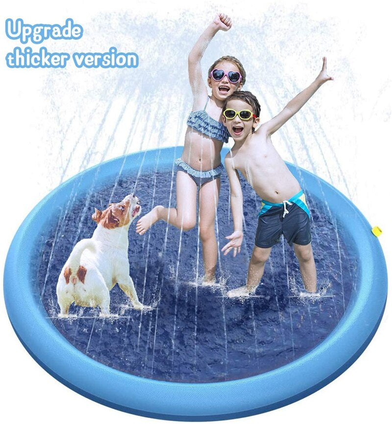 Inflatable Splash Sprinkler Pad Swimming Pool For Pets